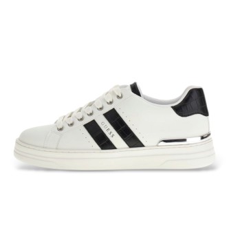 Guess White Wycron Leather Sneakers