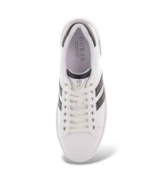 Guess White Wycron Leather Sneakers