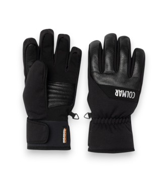 Colmar Schwarze Leder-Skihandschuhe