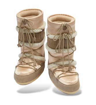 Moon Boot Beige Icon Pearly Plus boots