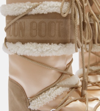 Moon Boot Beige Icon Pearly Plus boots