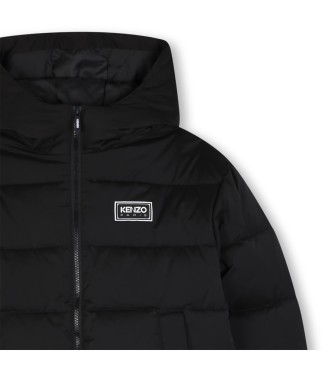 Kenzo Kids Abrigo Acolchado Marca negro