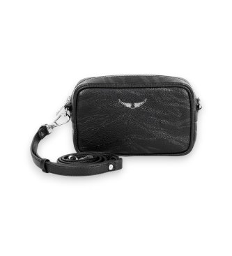 Zadig & Voltaire Schwarze genarbte Tasche