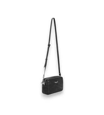 Zadig & Voltaire Schwarze genarbte Tasche