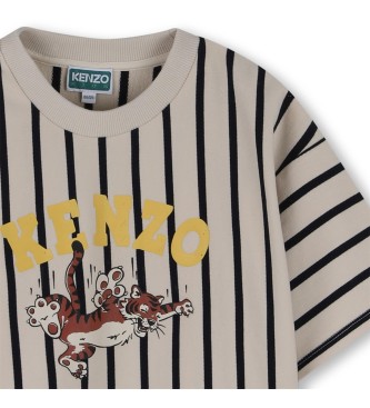 Kenzo Kids Camiseta Felpa beige