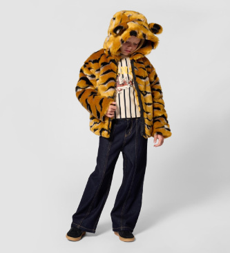 Kenzo Kids Camiseta Felpa beige