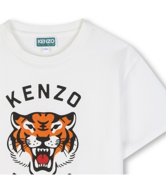 Kenzo Kids Camiseta Tiger blanco