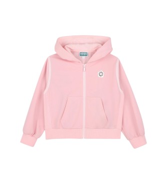 Kenzo Kids Moletom Piqué rosa