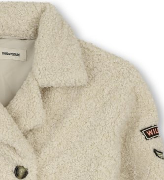 Zadig & Voltaire Beige Sherpa Jacket