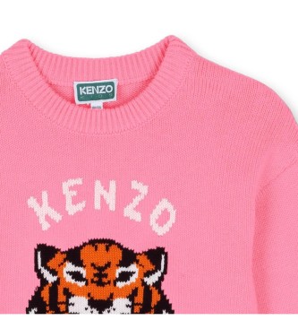 Kenzo Kids Jersey Tiger rosa