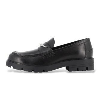 Zadig & Voltaire Black Leather Joe Loafers