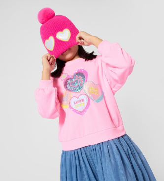 Billieblush Jurk Heart roze