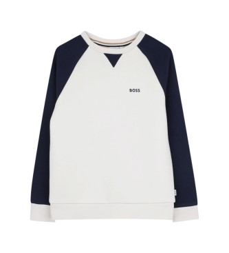 BOSS Casual hvid sweatshirt