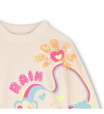 Billieblush Beige Rain Sweatshirt