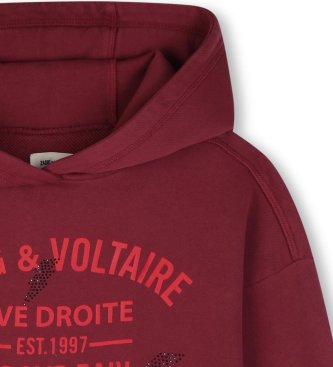 Zadig & Voltaire Sweat à capuche bordeaux