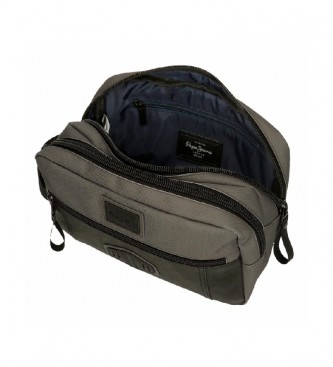 Pepe Jeans Pepe Jeans Village toiletry bag two compartments adaptable grey 