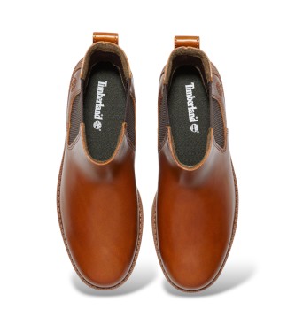 Timberland Stivaletti Chelsea in pelle Britton Drive marrone