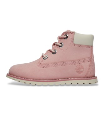 Timberland Stivali in pelle Pokey Pine rosa