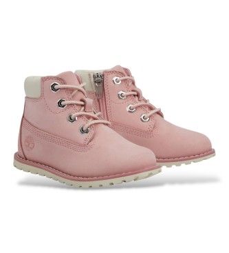 Timberland Stivali in pelle Pokey Pine rosa