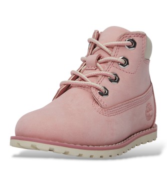 Timberland Stivali in pelle Pokey Pine rosa