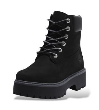 Timberland Stivali in pelle Stone Street 6 Inch neri