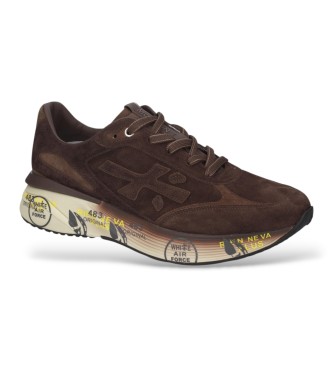 Premiata Moerun brown Leather Sneakers