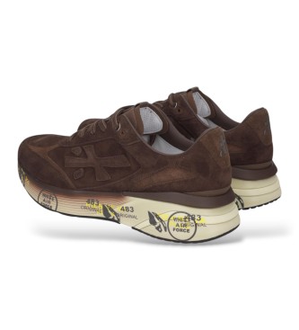 Premiata Moerun brown Leather Sneakers