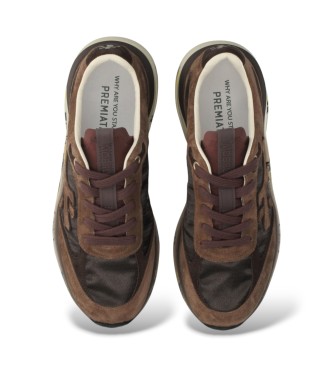 Premiata Baskets en cuir Moerund marron