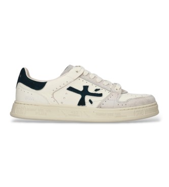 Premiata Baskets en Cuir Quinn blanc