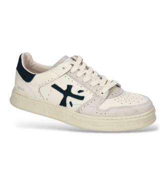 Premiata Baskets en Cuir Quinn blanc
