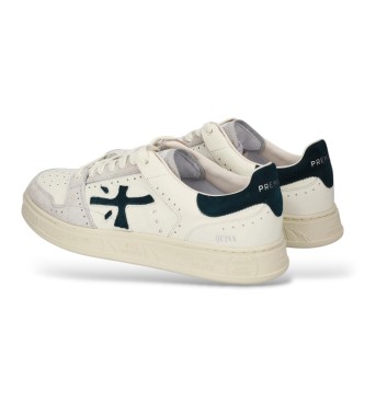 Premiata Baskets en Cuir Quinn blanc