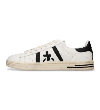 Premiata Baskets en Cuir Russell blanc