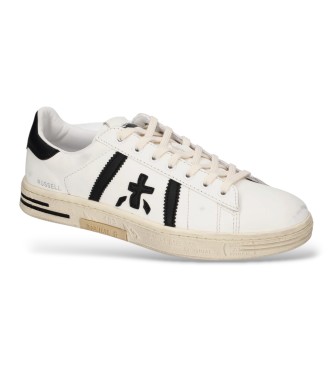 Premiata Baskets en Cuir Russell blanc
