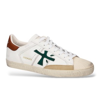 Premiata White Steven Leather Sneakers