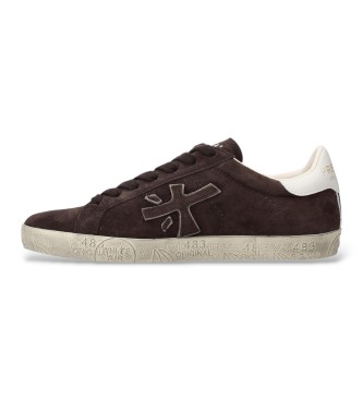 Premiata Baskets en Cuir Steven marron