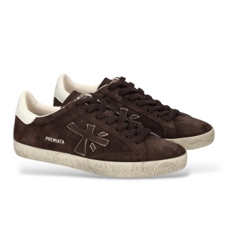 Premiata Baskets en Cuir Steven marron