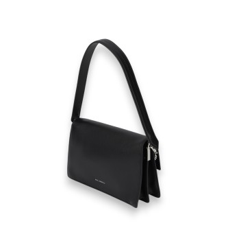 Karl Lagerfeld Black Signature Flap Bag