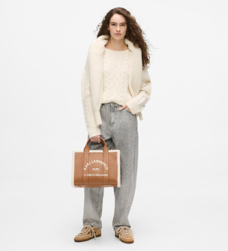 Karl Lagerfeld Medium Rue St-Guillaume tote bag in brown