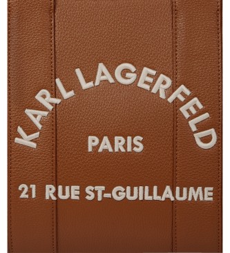 Karl Lagerfeld Medium Rue St-Guillaume tote bag in brown