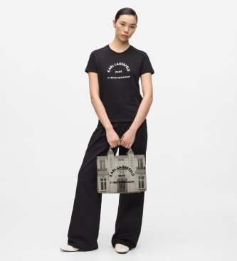 Karl Lagerfeld Exclusive beige Maison de Karl tote bag