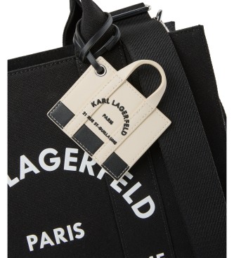 Karl Lagerfeld Black Square Charm Bag
