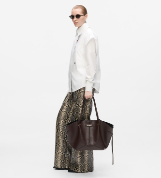 Karl Lagerfeld Brown medium Pierced tote bag