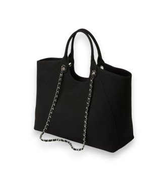 Karl Lagerfeld Rue St-Guillaume chain shopper bag black