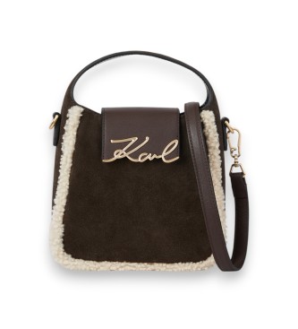 Karl Lagerfeld Brown Hobo Bag