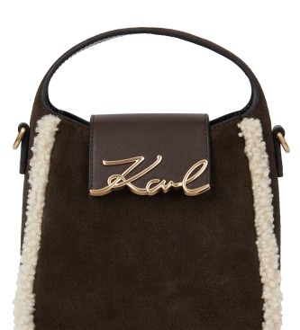 Karl Lagerfeld Brown Hobo Bag