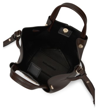 Karl Lagerfeld Brown K/Pierced tote mini bag