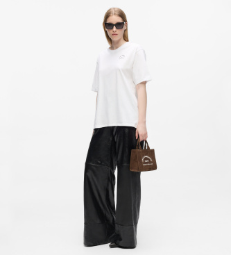 Karl Lagerfeld Brown Square Tote Bag