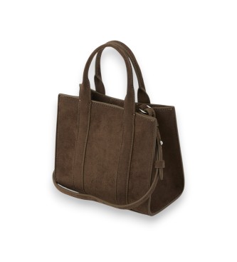 Karl Lagerfeld Brown Square Tote Bag