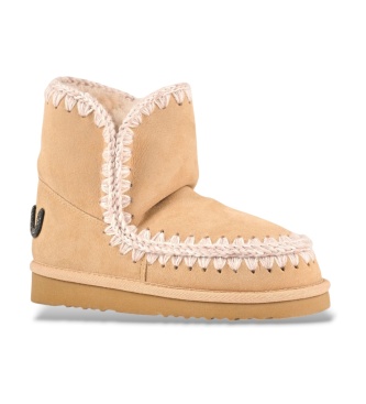 Mou Botas de Pele Eskimo 18 Glitter Logo bege