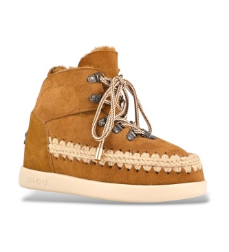 Mou Stivaletti in pelle New Inner Wedge marrone